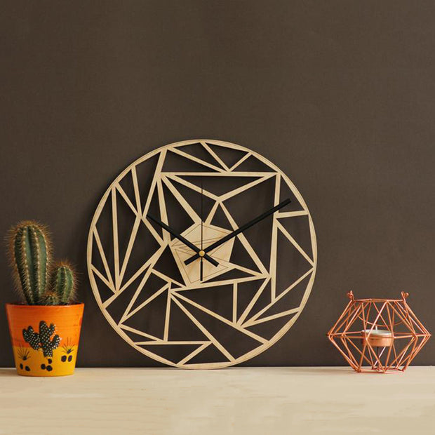 The geometric pattern wall clock