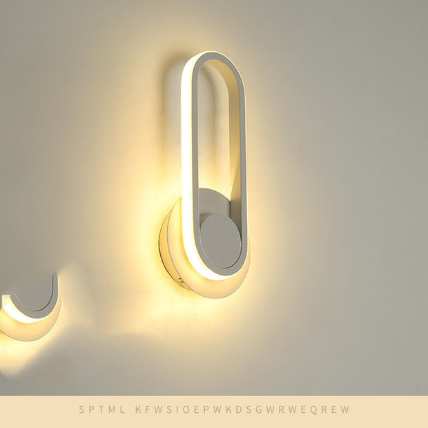 Nordic Style Creative Aluminum Note Wall Lamp
