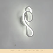 Nordic Style Creative Aluminum Note Wall Lamp