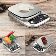 Digital Kitchen Food Diet Scale Kitchen Essential LCD Display Screen Stainless Steel
