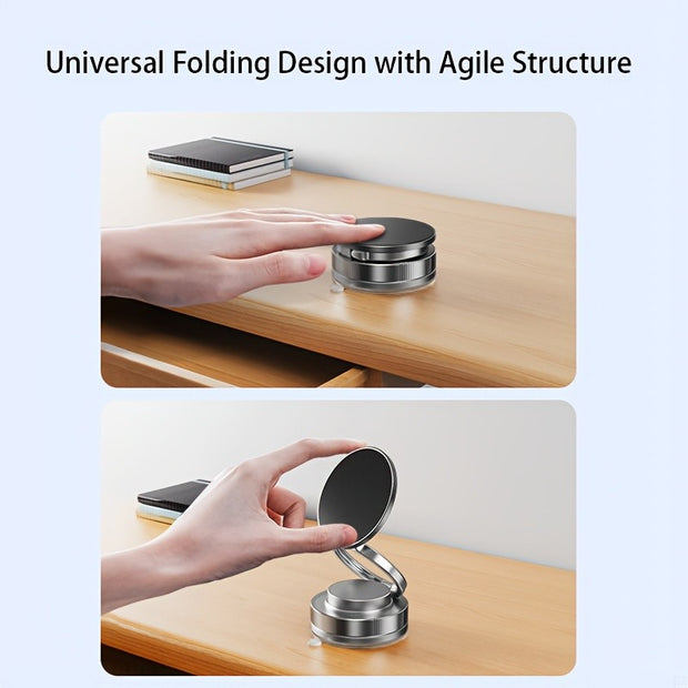 360° Rotatable Magnetic Phone Holder for Car, Foldable & Extendable Phone Stand