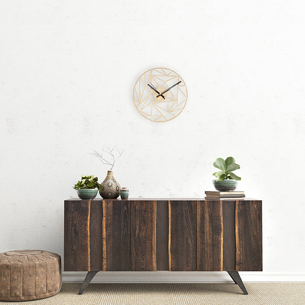 The geometric pattern wall clock