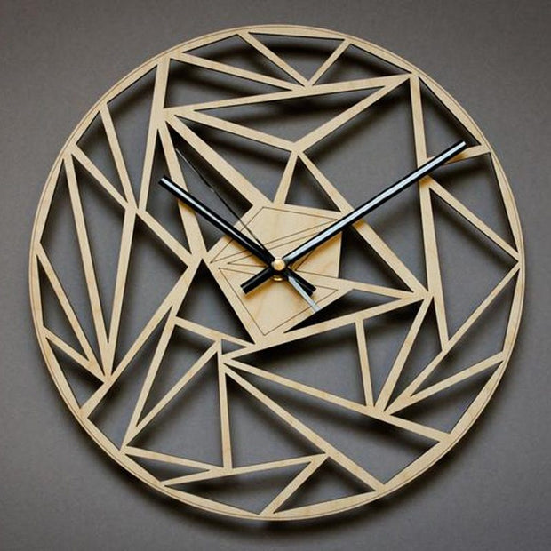 The geometric pattern wall clock