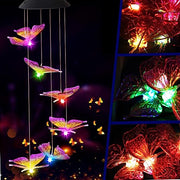BEAUTIFUL Solar Butterfly Wind Chime Light