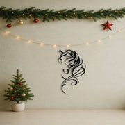 Modern Abstract Horse Metal Wall Art  Vintage Industrial Wall Decor For Farmhouse, Boho & Minimalist Homes - Unique Hanging Art For Living Room, Bedroom, Office & Bar - Trendy Room Decor,