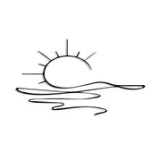 Minimalist Sunrise Wall Art - Modern Metal Iron Decor, Abstract Sun Line Design for Living Room, Bedroom, Bathroom & Kitchen