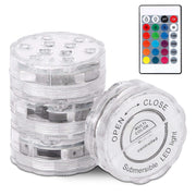 4Pcs RGB Swimming Pool Lights with Remote