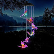 BEAUTIFUL Solar Butterfly Wind Chime Light