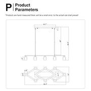 Matte Black Crystal Chandelier For Dining Room