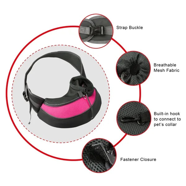 Pet Carrier For Dogs Cats Adjustable Padded Strap Tote