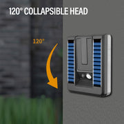 Solar Motion Sensor Outdoor Sconce Lights,LED Waterproof Dusk To Dawn Solar Patio Light,Wireless Modern Wall Mount Gadget Lamp Black For Porch Patio Garage House