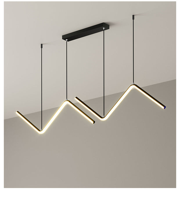 LED Chandelier Minimalist Design for Living Room Bedroom Kitchen Creative Art Wall Suspension Light Fixtures