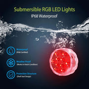 4Pcs RGB Swimming Pool Lights with Remote