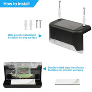 8 Pack New Solar Deck Lights Outdoor Waterproof LED Steps Lamps for Stairs Fence
