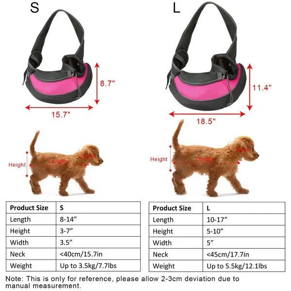 Pet Carrier For Dogs Cats Adjustable Padded Strap Tote