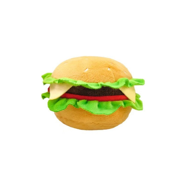 4-in-1 Fast Food Bucket Dog Cat Toy Set, Squeaky Plush Bucket, Fries, Soda & Burger, Chew Toys Pets