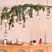 8 Packs Christmas Gnomes Ornaments