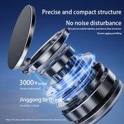 360° Rotatable Magnetic Phone Holder for Car, Foldable & Extendable Phone Stand