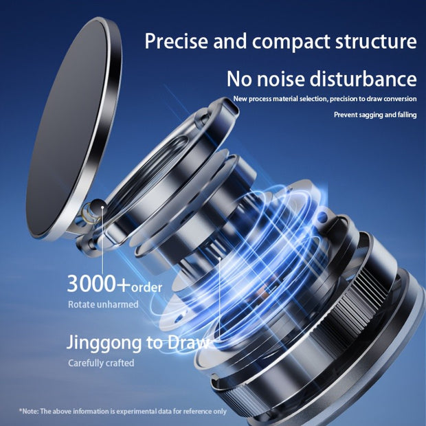 360° Rotatable Magnetic Phone Holder for Car, Foldable & Extendable Phone Stand