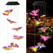 BEAUTIFUL Solar Butterfly Wind Chime Light