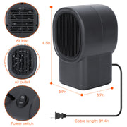 1Pc 500W Portable Electric Space Heater For Home Office