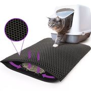 Kitty Cat Litterbox Mat Trapping Honeycomb