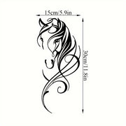 Modern Abstract Horse Metal Wall Art  Vintage Industrial Wall Decor For Farmhouse, Boho & Minimalist Homes - Unique Hanging Art For Living Room, Bedroom, Office & Bar - Trendy Room Decor,