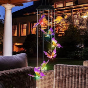 BEAUTIFUL Solar Butterfly Wind Chime Light