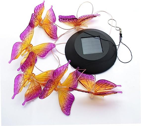 BEAUTIFUL Solar Butterfly Wind Chime Light