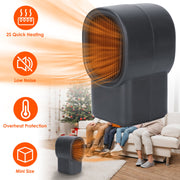 1Pc 500W Portable Electric Space Heater For Home Office