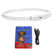 USB Rechargeable LED Dog Collar For Night Walking