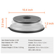 2PCS Microwave Splatter Covers 10.4Collapsible Microwave Food Lid