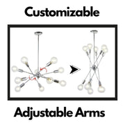 Modern Sputnik Chandelier Lighting