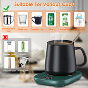1Pc Electric Coffee Mug Warmer For Desk Auto Shut Off USB Tea Milk Beverage Cup Heater Heating Plate For Office Home 3 Temperature Setting
